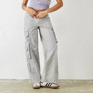 Grey Y2K Multi-Pocket Cargo Pants